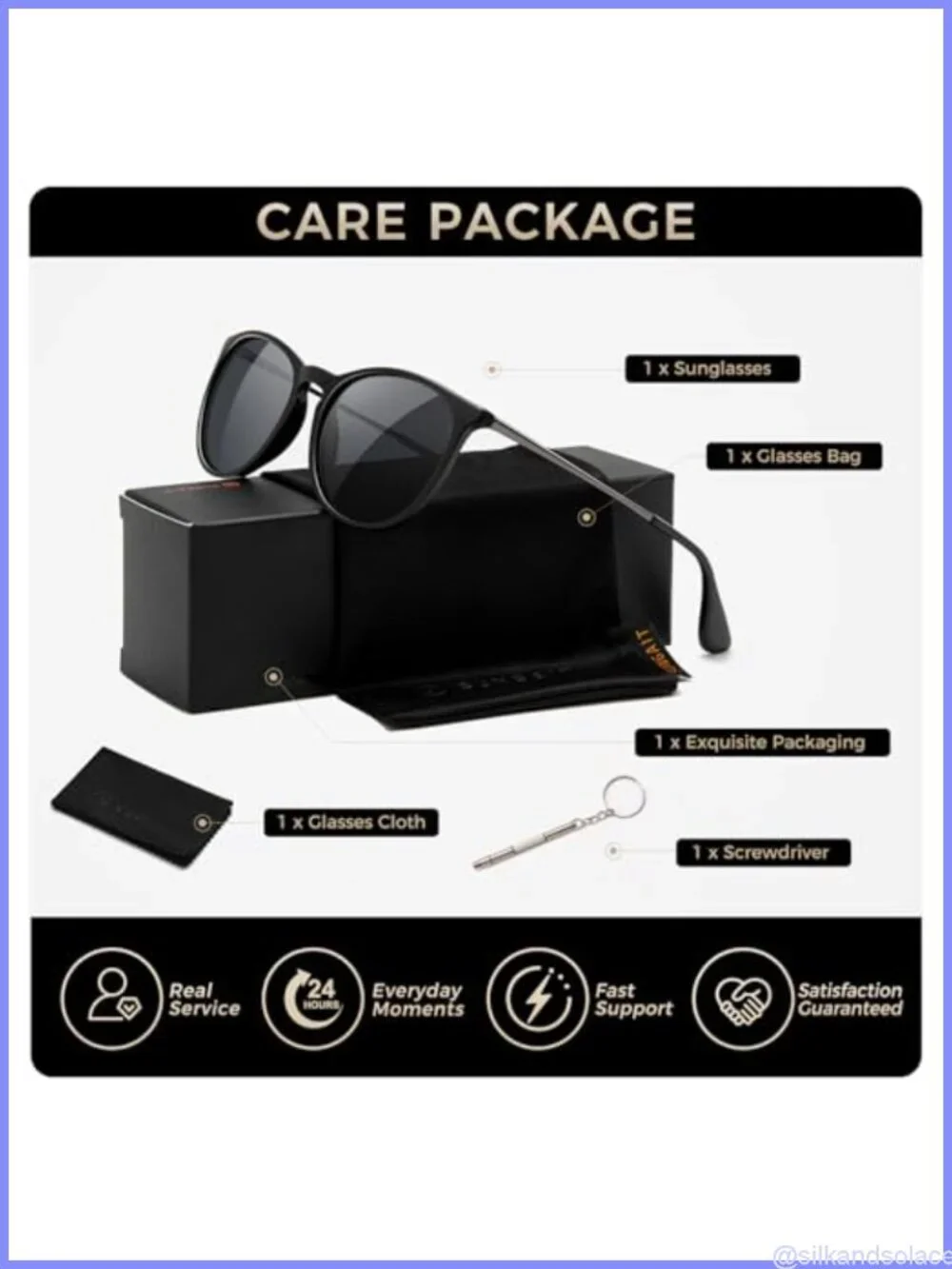 SUNGAIT Premium Vintage Round Polarized Sunglasses Retro Style UV400